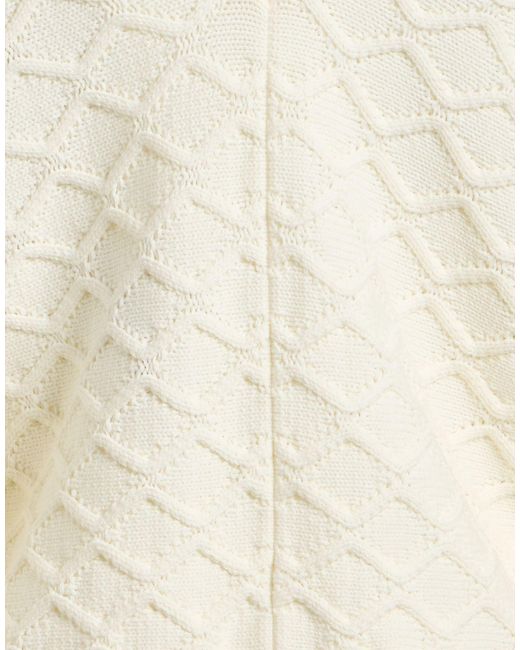 Soallure White Sweater Viscose, Polyester