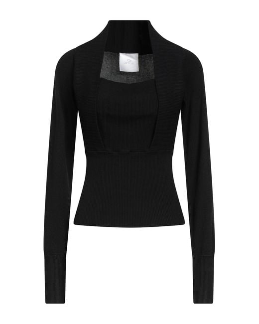 Lafty Lie Black Sweaters