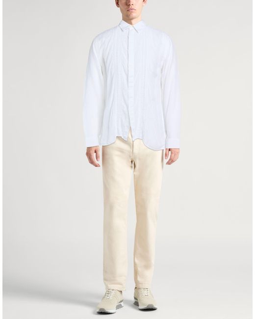 120% Lino White Shirt for men