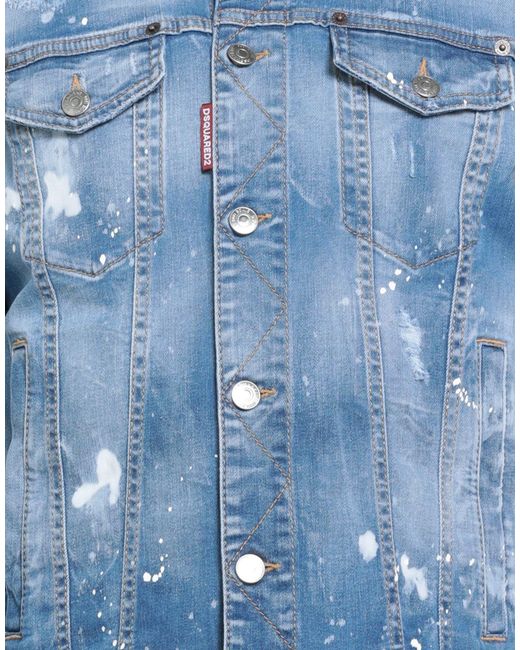 DSquared² Blue Denim Outerwear for men