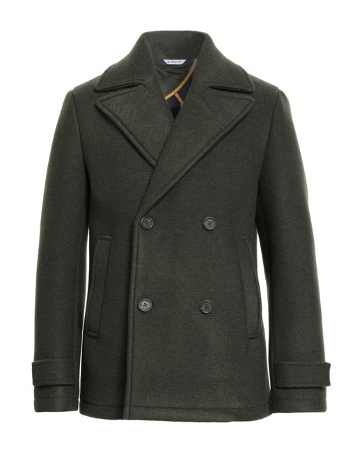 Manuel Ritz Green Coat for men