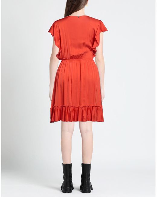 XT STUDIO Red Tomato Mini Dress Viscose