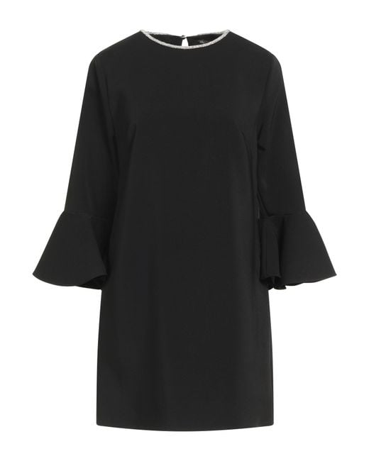 Kocca Black Mini Dress Polyester, Elastane