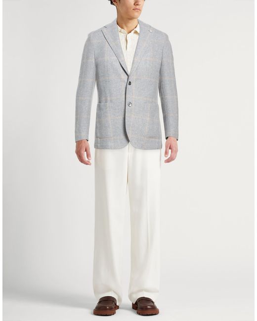 L.b.m. 1911 Gray Blazer for men