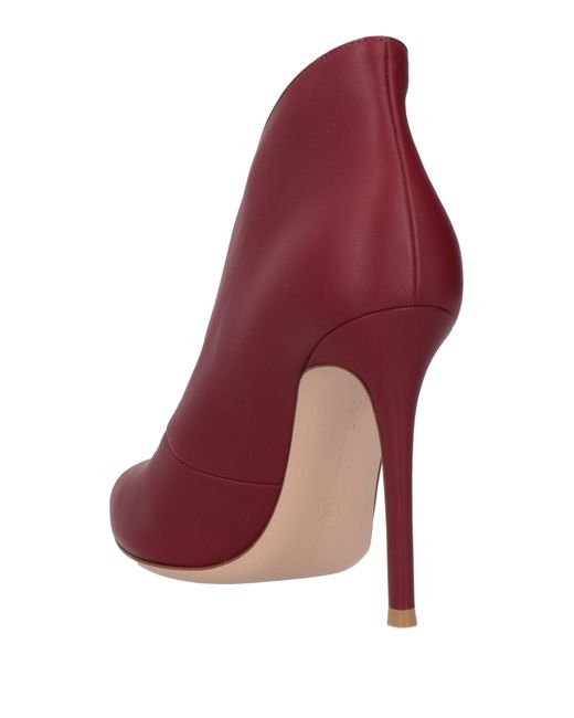 Gianvito Rossi Red Ankle Boots