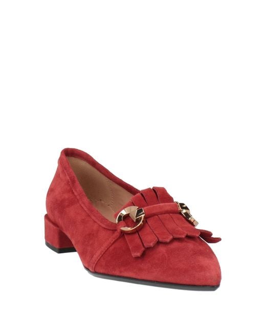 Status Red Brick Loafers Leather