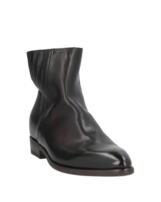 Pantanetti Black Ankle Boots Leather