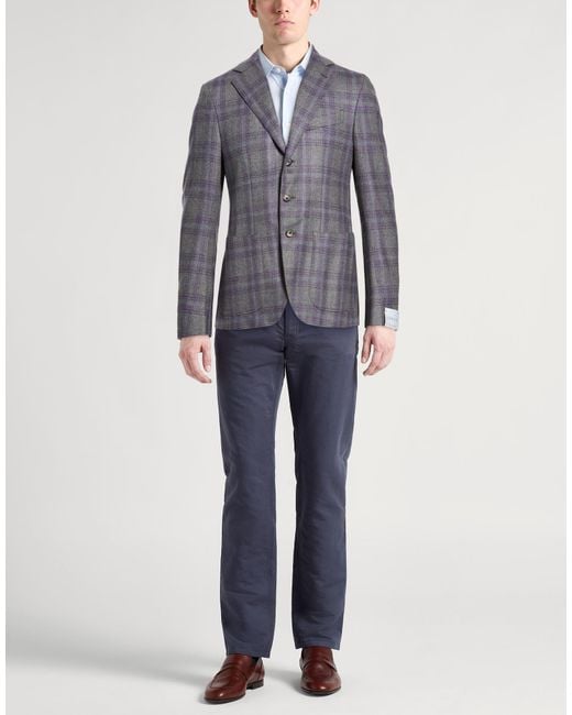 Caruso Blue Blazer for men