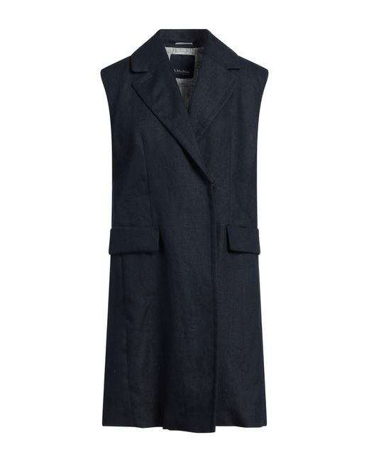Max Mara Blue Overcoat & Trench Coat