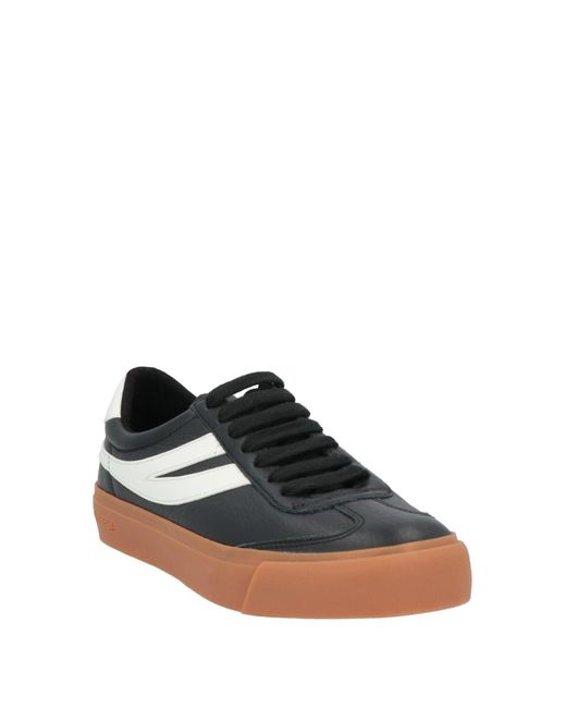 Superga Black Sneakers Leather, Synthetisches Material for men