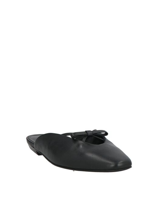 By Far Black Mules & Clogs Leather