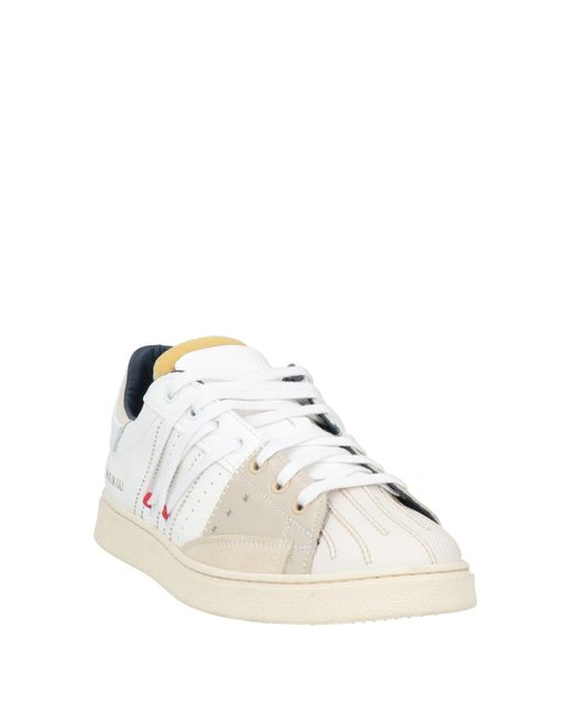 HIDNANDER White Sneakers Leather for men