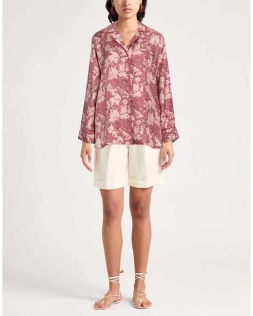 Massimo Alba Pink Shirt Silk