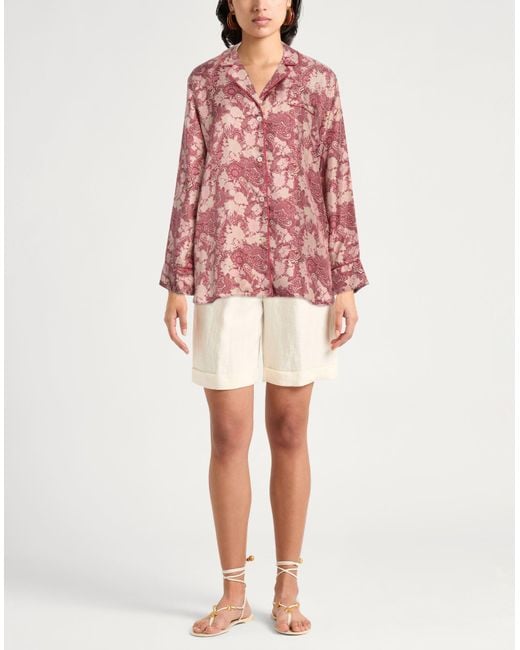 Massimo Alba Pink Shirt Silk