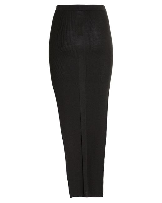Rick Owens Black Maxi Skirt