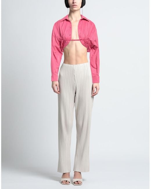 Jacquemus Pink Le Papier Bolero Shirt