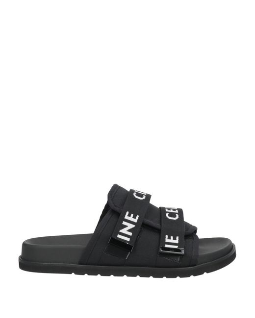 Céline Black Sandals Polyester for men