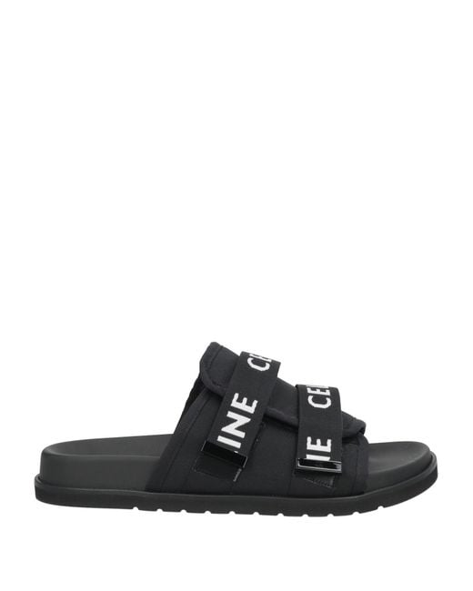 Céline Black Sandals Polyester for men