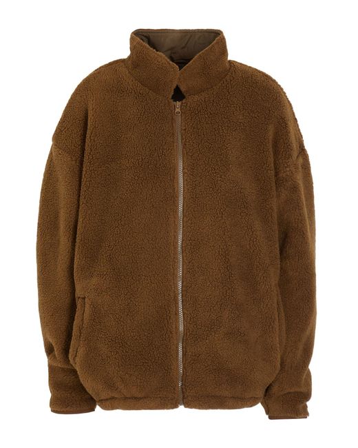 8 by YOOX Brown Teddy Coat