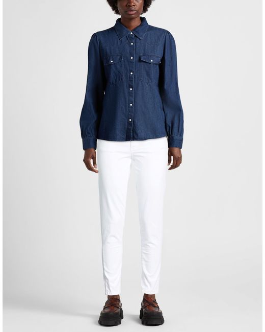 Fracomina White Jeans Cotton, Elastane