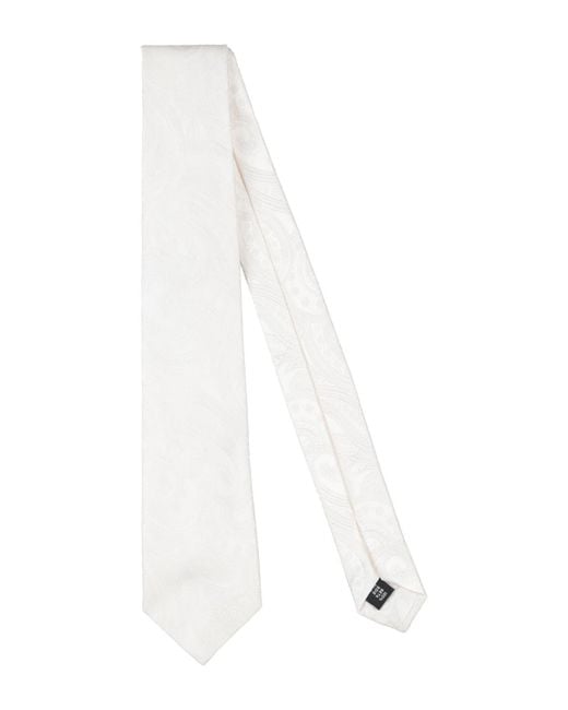 Tagliatore White Ties & Bow Ties Silk for men