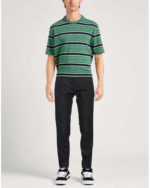 Incotex Black Pants Cotton, Wool for men