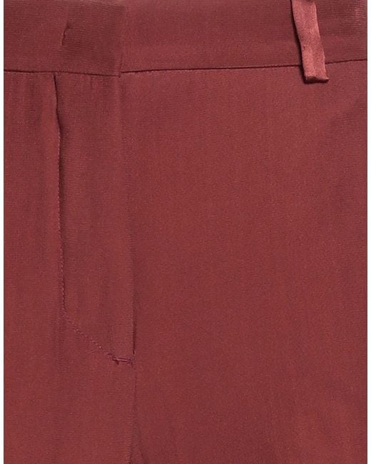 Maliparmi Red Pants Viscose