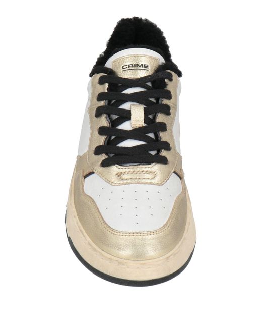 Crime London White Sneakers Leather