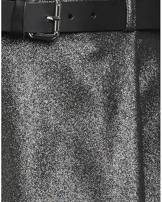 B.yu Gray Midi Skirt Polyester