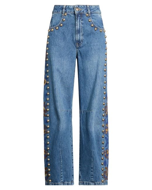 Farm Rio Blue Jeans Cotton