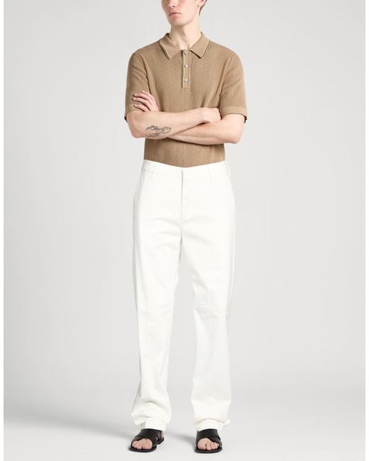 Eleventy White Trouser for men