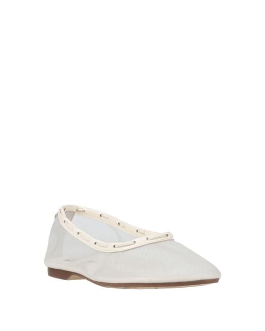 Alohas White Ballet Flats