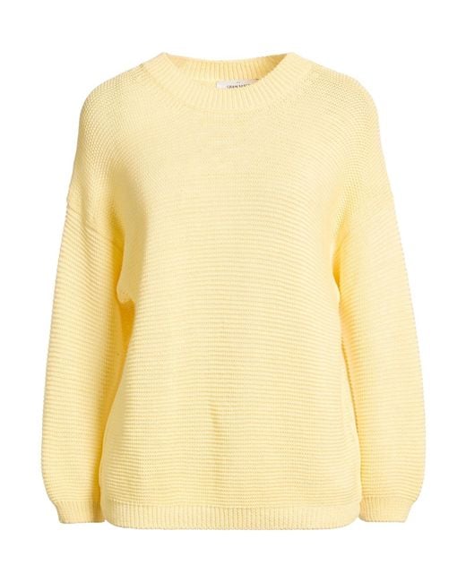 Gran Sasso Yellow Sweater Cotton, Polyamide, Elastane