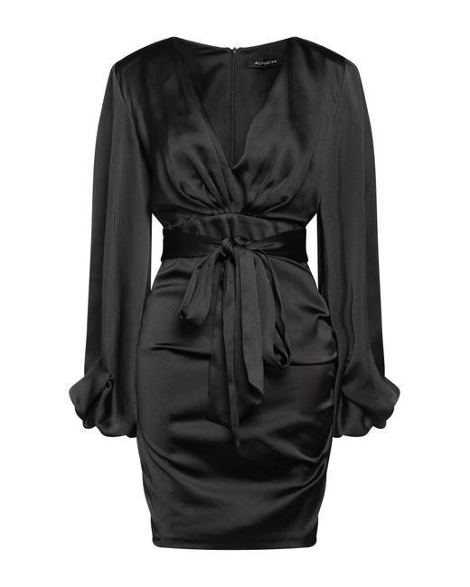 ACTUALEE Black Mini Dress
