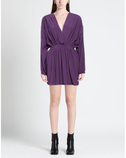 Grifoni Purple Mini Dress