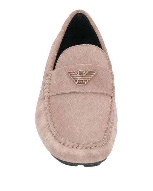 Emporio Armani Pink Loafers for men