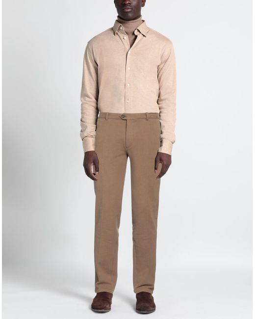 Circolo 1901 Natural Pants Cotton, Elastane for men
