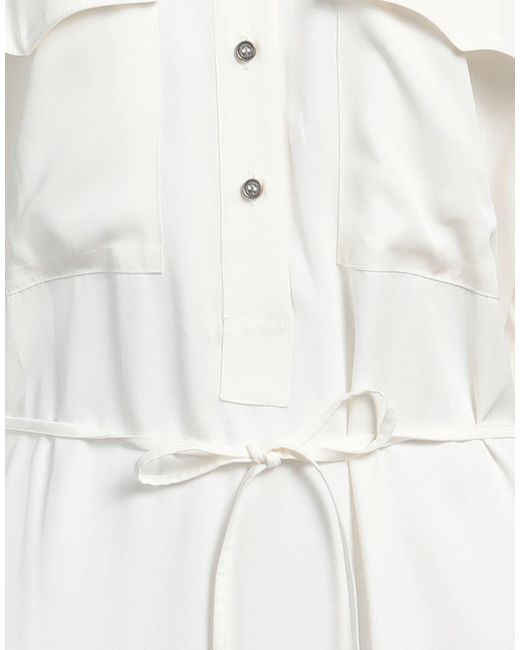 8pm White Mini Dress Viscose, Polyamide, Elastane