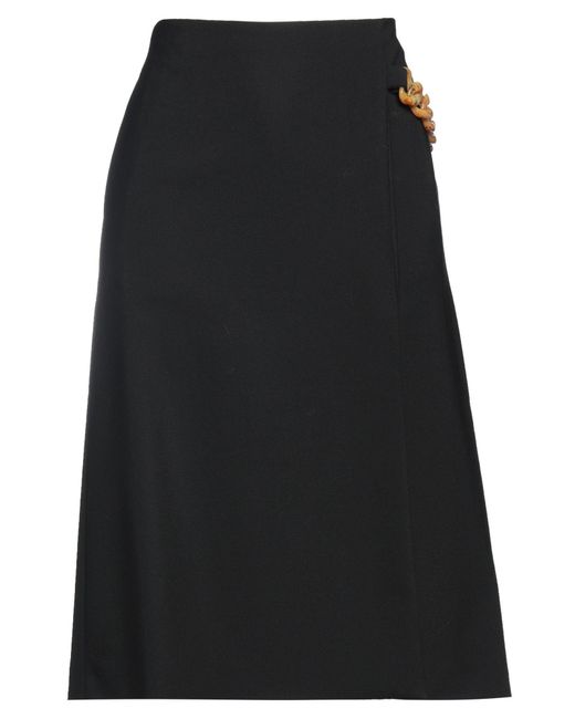 Stella McCartney Black Midi Skirt