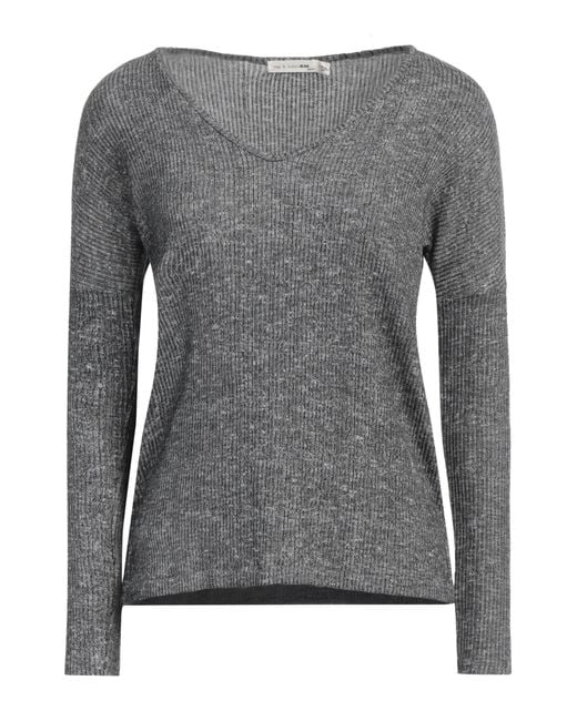 Rag & Bone Gray Sweater Polyester, Rayon, Elastane