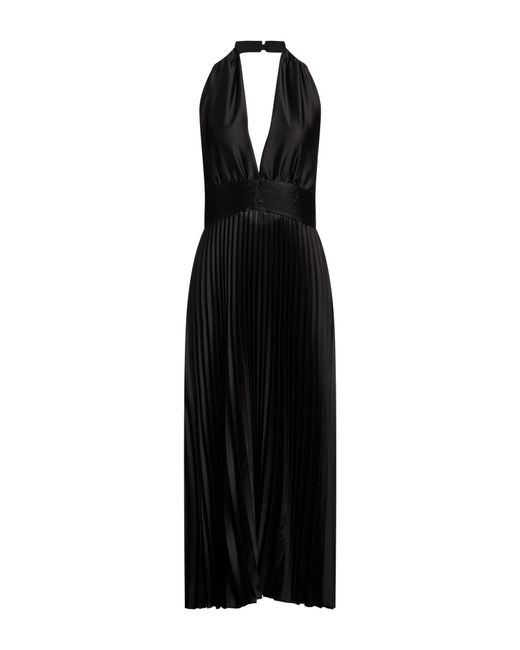 Kaos Black Maxi Dress Polyester