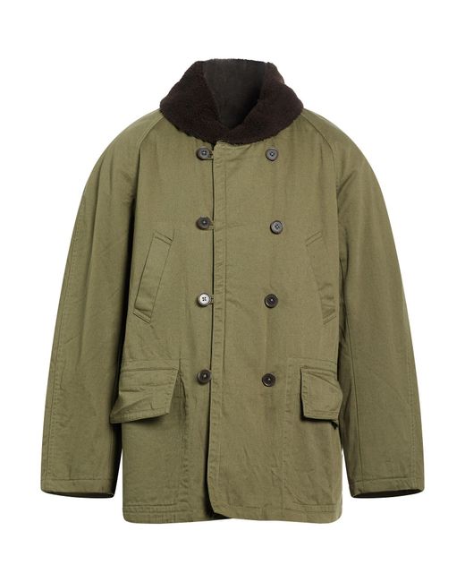 Universal Works Green Coat Cotton for men