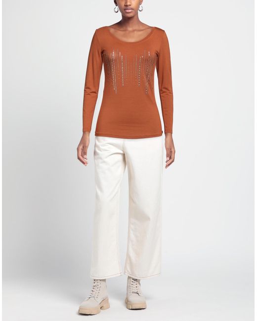 Boutique De La Femme Brown T-shirts