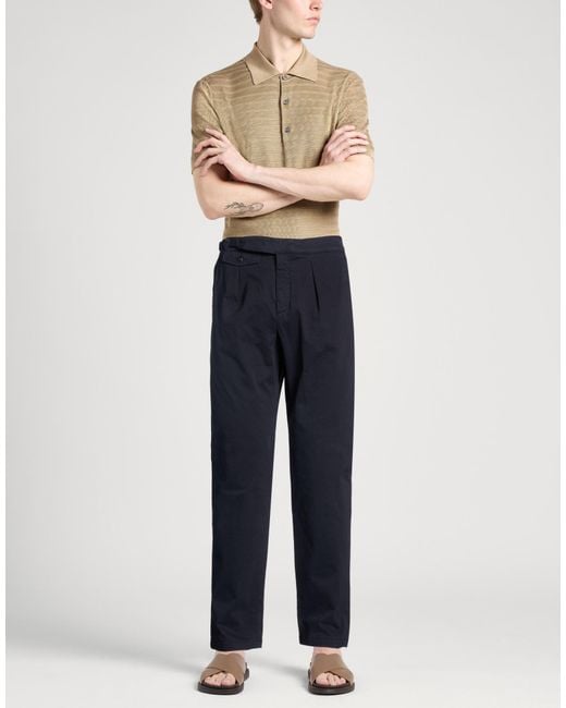 Eleventy Blue Midnight Pants Cotton, Elastane for men