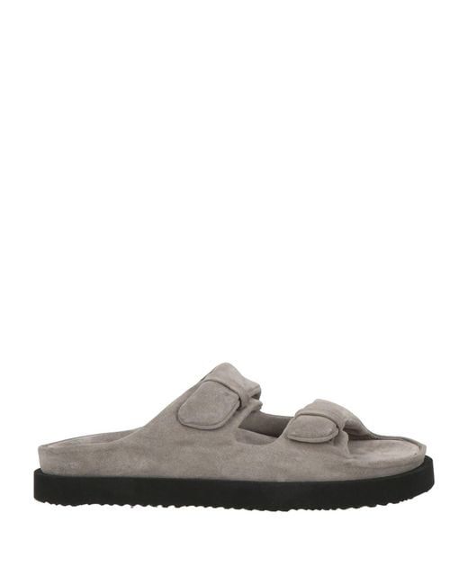 Officine Creative Gray Sandals Leather for men