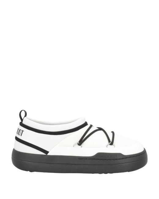 Moon Boot White Ankle Boots Textile Fibers for men