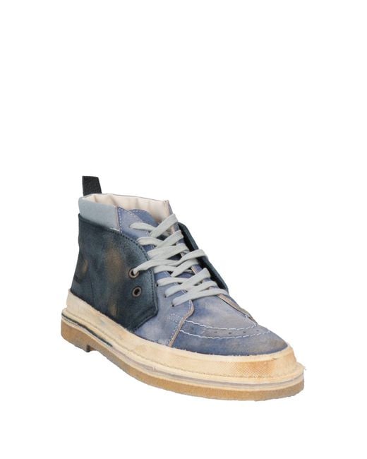 HIDNANDER Blue Ankle Boots for men