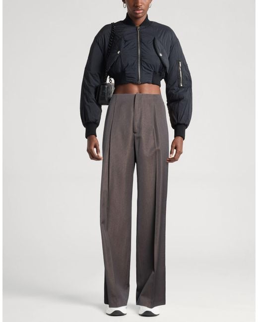 Alberta Ferretti Gray Pants Virgin Wool, Viscose