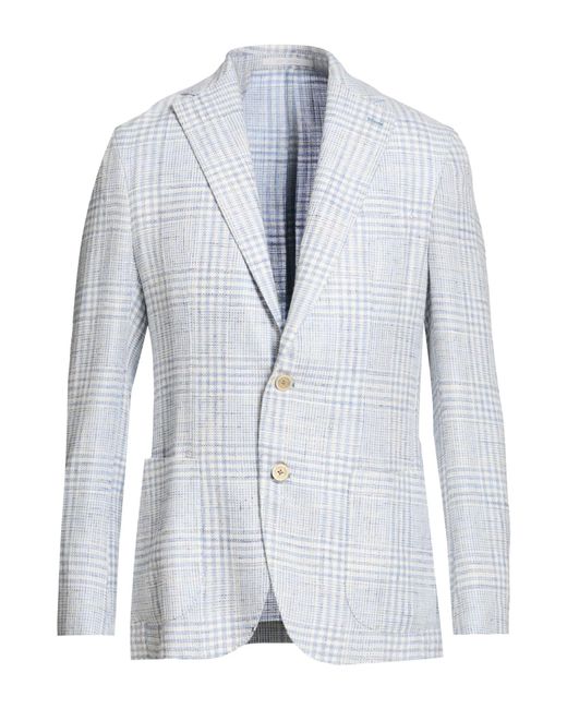 Eleventy Blue Platinum Blazer Viscose, Wool, Linen for men