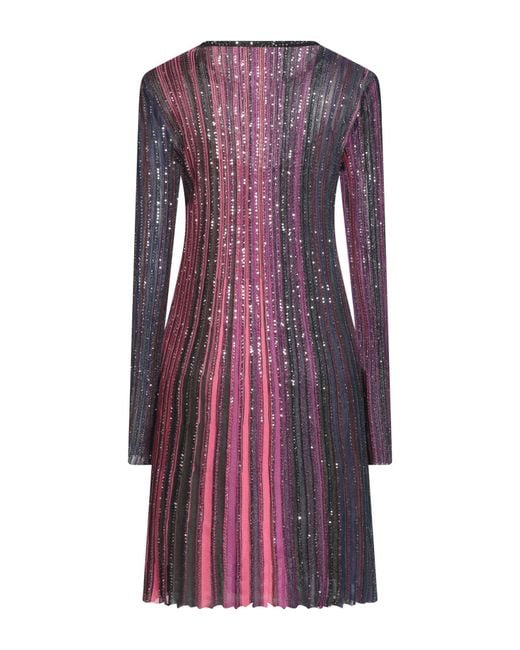 Missoni Purple Mini Sequin Dress